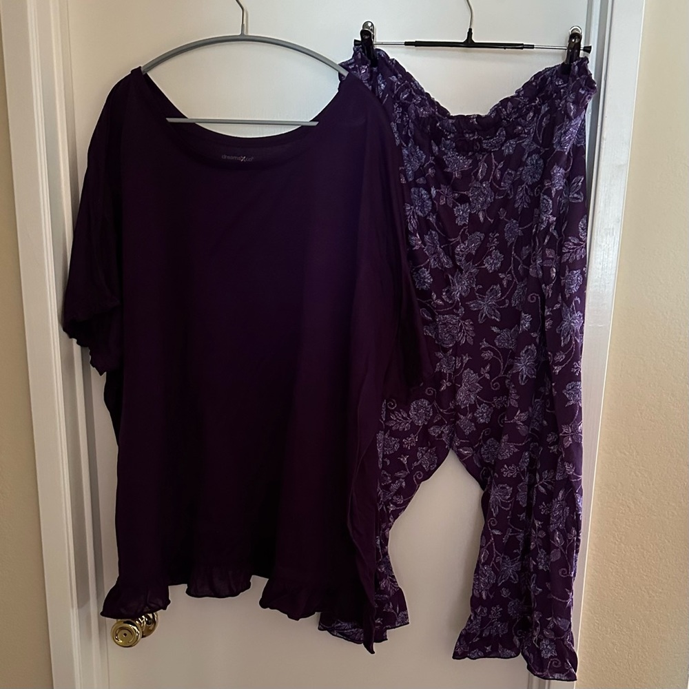 🆕NWOT Dreams & Co Capri Pajama Set - 3x